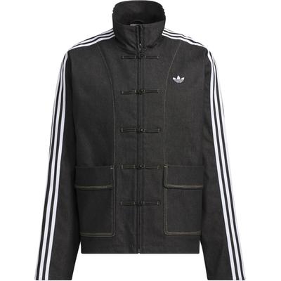 adidas Оригинальная джинсовая модная мягкая удобная свободная куртка унисекс, черная куртка JW1969