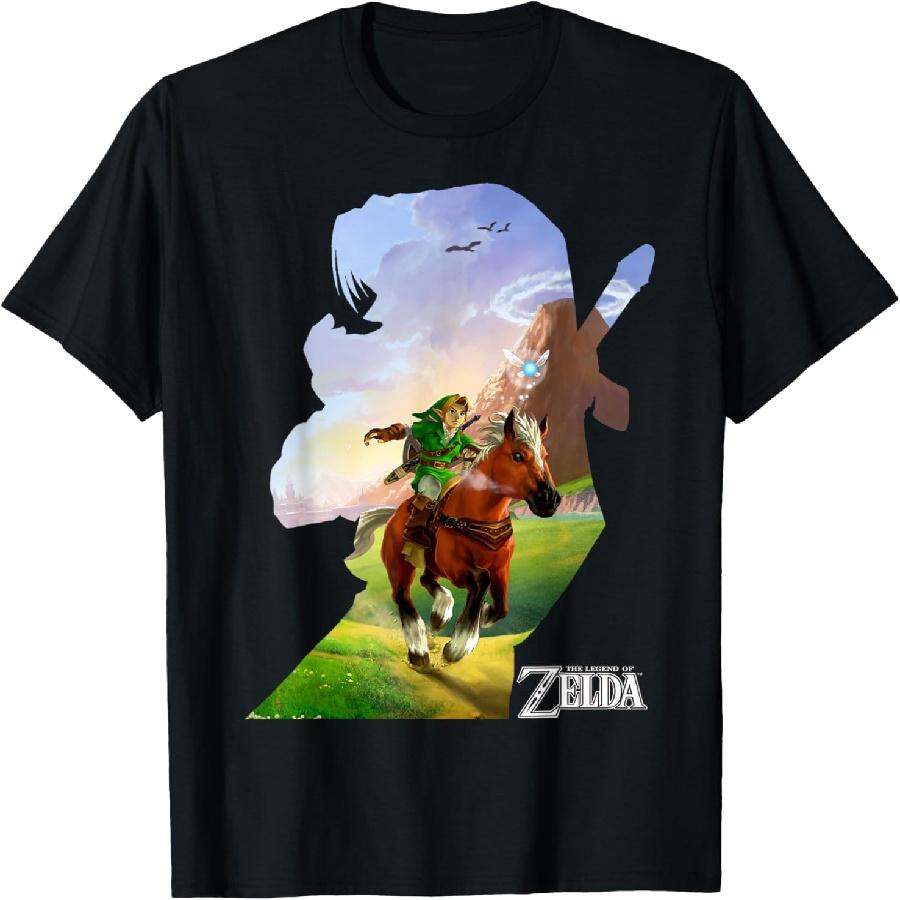 Футболка Nintendo Zelda Link Epona Ride Силуэт