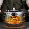 Скороварка Толстая Кухонная Кастрюля для Тушения Супа для Дома Улицы Отеля Кемпинга 5л