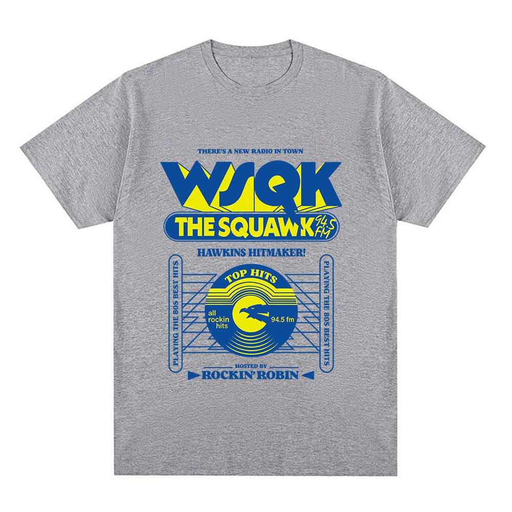WSQK The Squawk 94.5 FM Футболки Телепортируй меня Футболки Место отстой Графическая футболка Хлопковые футболки с коротким рукавом Уличная одежда