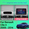 Android Мультимедиа Для Renault Clio 3 2005 - 2014 Автомобильный Стерео Процессор Радио QLED Плеер Навигация Carplay Авто HDR 5G Cam Dash WIFI