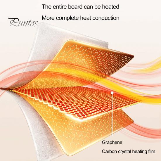 Электрический подогреваемый поднос с регулируемой температурой, складная конструкция, быстрый нагрев, подогреватель еды, подставка под столовые приборы