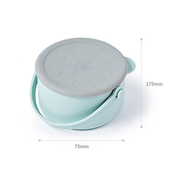 Детская силиконовая чашка для закусок Glasslock, мятная, 1 шт.