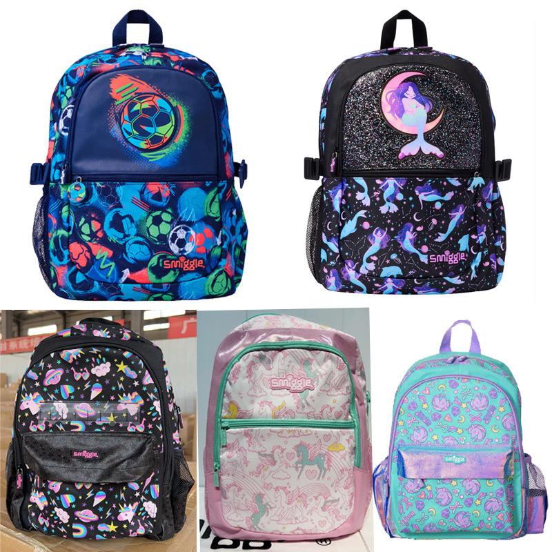 Smiggle Backpack School Bag Large Capacity Kids Outdoor Casual Lightweight Waterproof