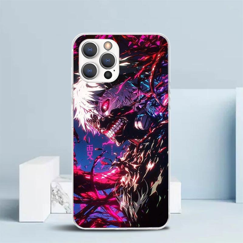 Чехол для телефона G-Ghoul Tokyo Kaneki Ken для IPhone 16 17 Air 16E 15 14 Plus 13 Mini 12 11 Pro Max 7 8 + SE 2020 Мягкая задняя крышка из ТПУ