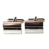 Kamakura Cufflinks Studio Black Crystal Center Line Cufflinks Ec059 (Cufflinks)