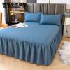 3pcs Bed Skirt Printed Elastic Bed Skirt Elegant Bedspread Bed Sheets Set Bed Skirt Mattress Protective Case Bed Skirt