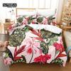 Cartoon Beautiful Flower Bedding Set, Leaf Duvet Cover Set, Soft Comfortable Breathable Duvet Cover, Bedroom Guest Room Decor