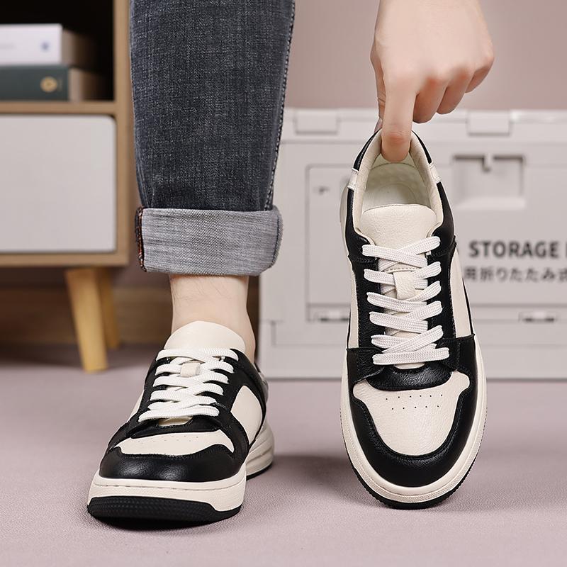 Мода Классическая Мужская Удобная Повседневная Обувь Горячая Распродажа Мужские Кожаные Кроссовки На Все Случаи Жизни Балетки Мужская Обувь Дышащие Мужские Кеды для Скейтборда