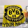 1PC Custom Name Dortmund Patterned Flannel Blanket Suitable For All Seasons for Home Decor Warmth and Comfort Gifts Holiday Present_lx