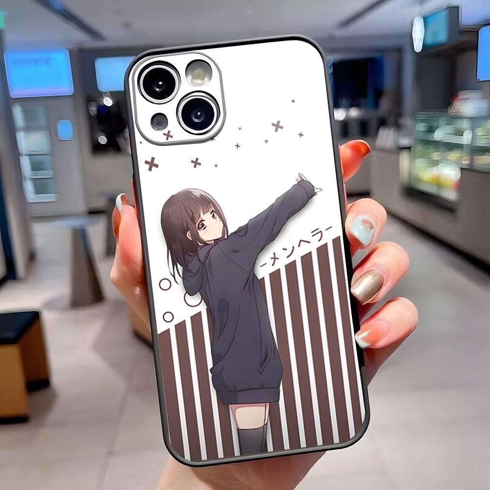 Чехол для телефона-комикса M-Menhera Chan, матовый, полупрозрачный, для iPhone 15 Pro 16 Pro Max 13 11 12 14 Xs X Xr 7 8 Plus Se, задняя крышка
