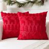 Christmas Tree Christmas Throw Pillow Cover 3D Reindeer Plush Pillow Cover  Home Decoration