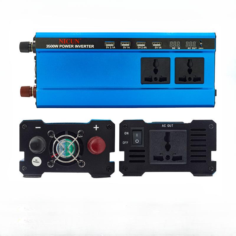 Inverter 12V 24V To 220V Outdoor Car Universal Universal Gauge Jack High-power Inverter