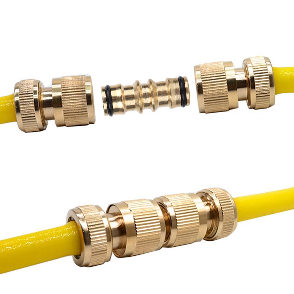 Латунный соединитель для шланга с резьбой, переходник для садовой водопроводной трубы