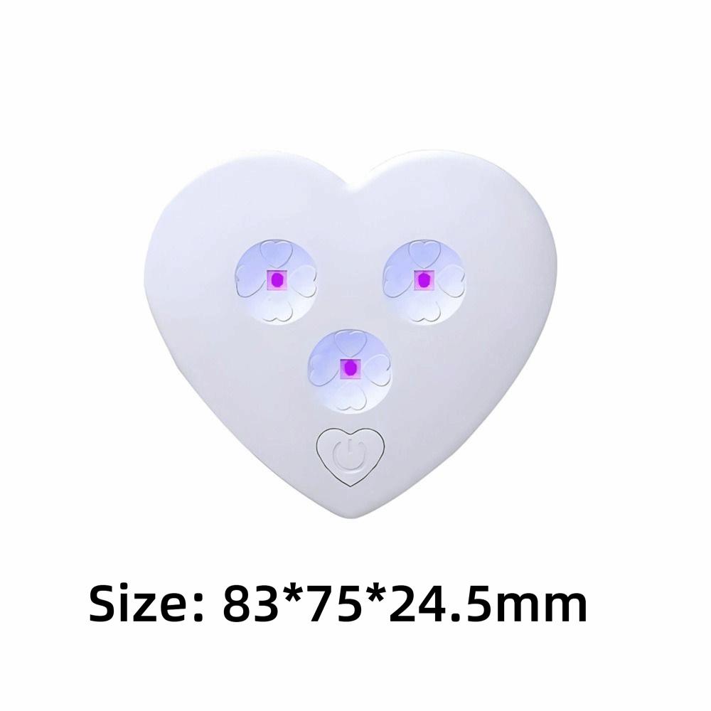 Heart Shaped UV Toilet Disinfector USB Rechargeable Toilet Disinfection Lamp Toilet