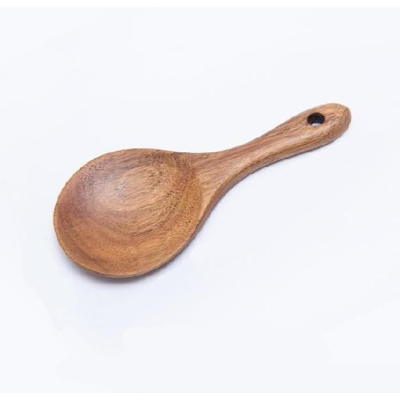 Natural Wooden Rice Spoon Non-stick Wooden Rice Paddle Rice Scooper Rice Serving Spoon Rice Spatula for Rice Potato Salads,7 inch Serving Utensils