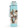 1PC Two Donkeys Smiling Farm Animal Print 750ml Color Plastic Sports Water Bottle Leakproof Flip Straw Lid Suitable for Sports Office Home Use