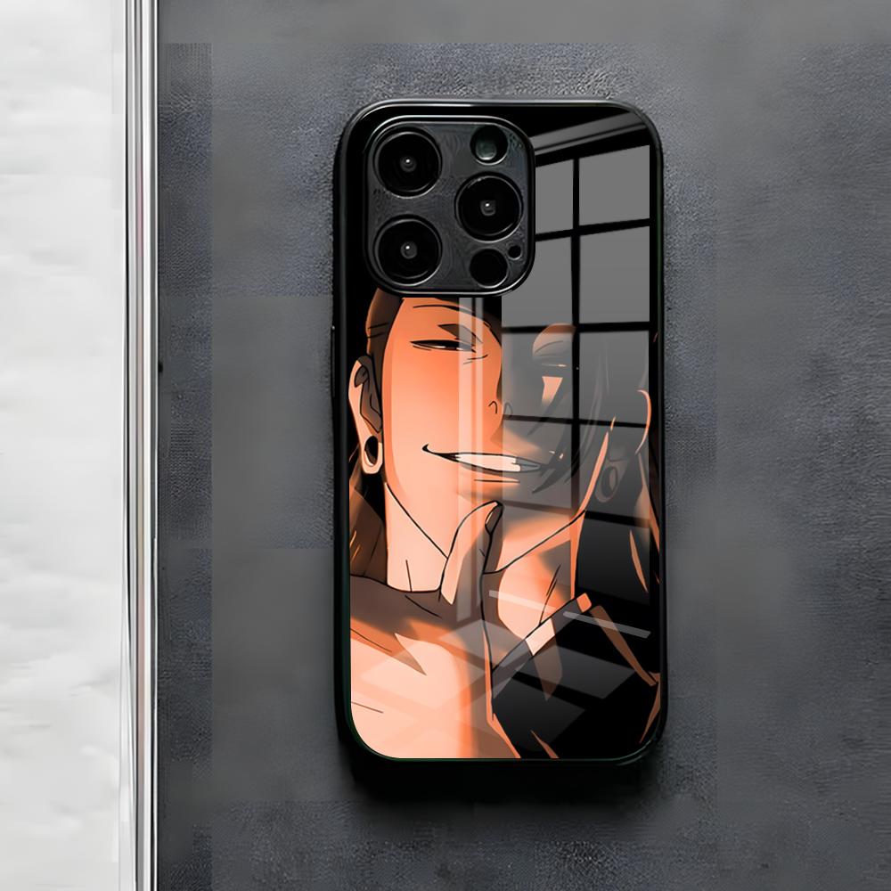 Geto S-Suguru Phone Case For IPhone 17 Air 16 E Pro Max 15 14 13 Mini 12 Pro 11 Max Plus Black Glass Cover