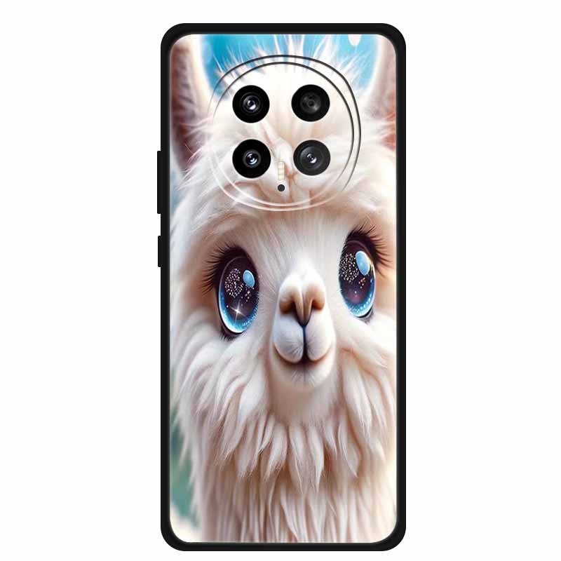 Защитный чехол для мобильного телефона For Honor Magic8 5G, с цветочным рисунком, мягкий, черный силикон, задняя крышка для Honor Magic 8 2025, чехол Funda