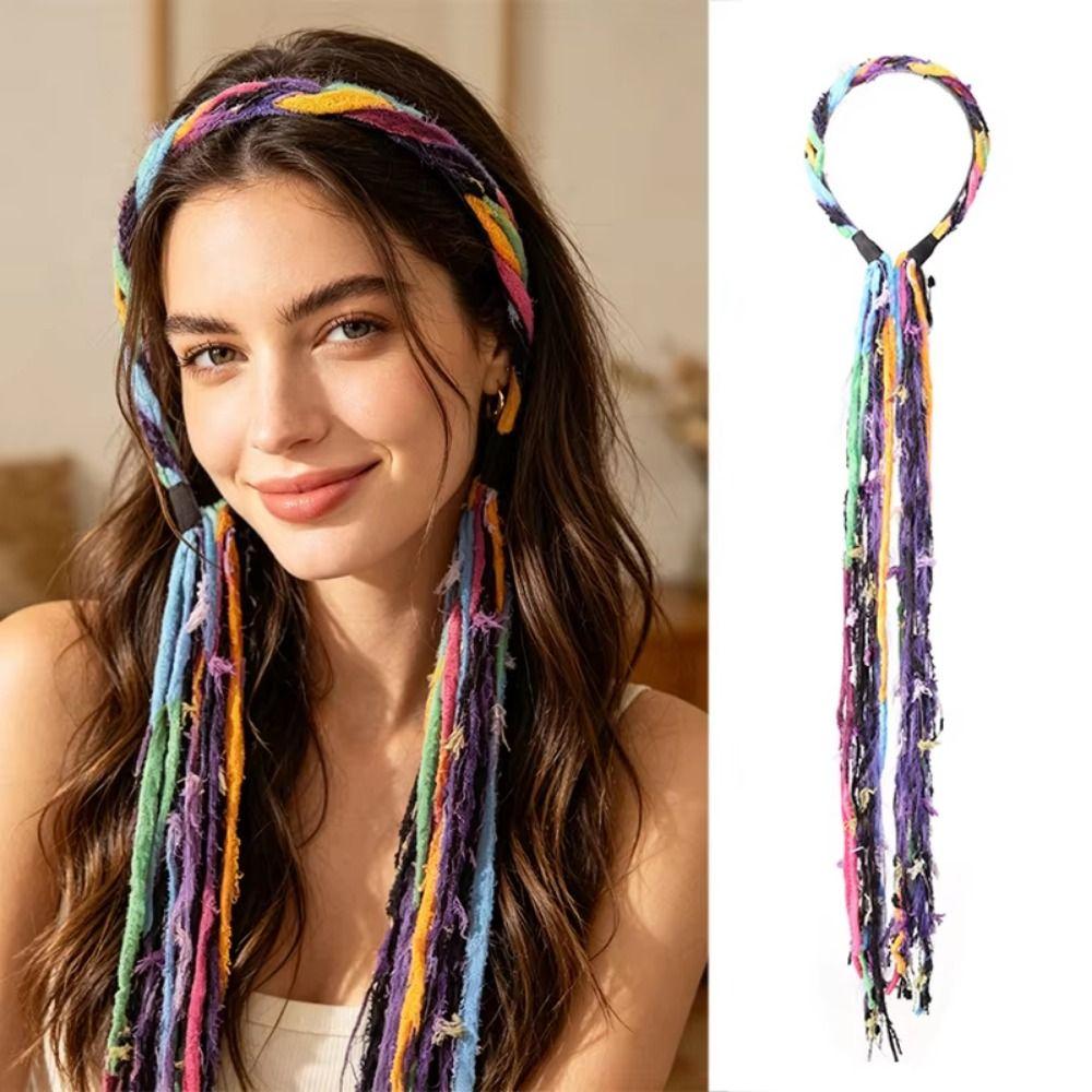 Handmade Vintage Hair Hoop with Pendant Ethnic Tassel Headband Daily Wear