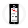 Case for Samsung Galaxy A8 2018 Plane Ticket Montreal Canada