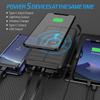 ZapZone 20000mAh Солнечное Беспроводное Зарядное Устройство Power Bank Для iPhone Samsung Xiaomi Powerbank Портативное Зарядное Устройство Водонепроницаемый Солнечный Внешний Аккумулятор