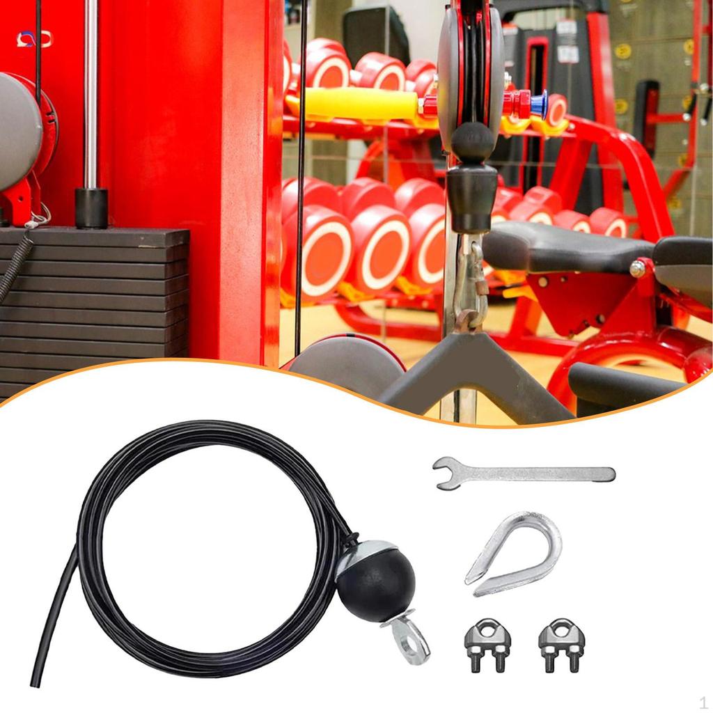 Фитнес-блок стальной трос для домашнего оборудования диаметром 6 мм для силовых упражнений и