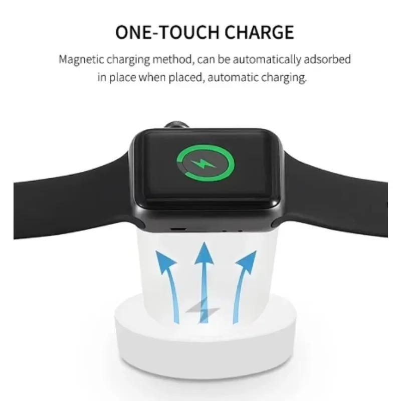 USB Type-C PD Charging Cable for iPhone and Android, Magnetic Wireless Charger for Apple Watch 1-9 Ultra SE, 4 in 1