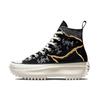 Run Star Hike High Metallic Floral Unisex Sneakers Black Multi-Color Egret 172424C