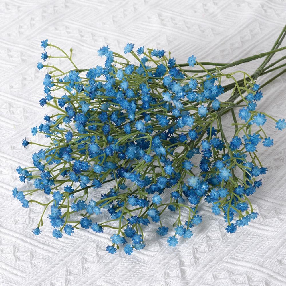 Soft Rubber Gypsophila Flowers 52cm Length Simulated Flower  Wedding Party Decoration