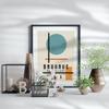 Bauhaus Art Prints Poster, Minimalist Circle Linellae Connect Poster, Bauhaus Geometric Printable Wall Art Home Bedroom Decor No Frame