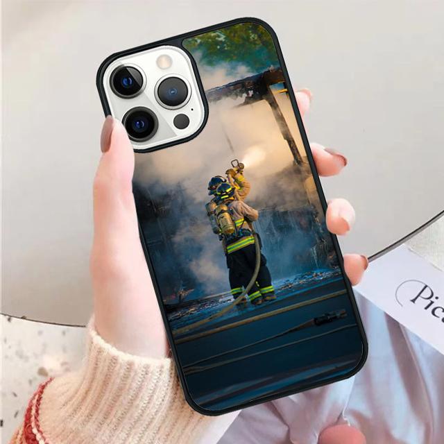 Firefighter Heroes Fireman Phone Case for iPhone 17 Air 16 15 14 12 13 PLUS 11 PRO MAX Back Fundas coque Cover Shell