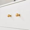 Solid Brass Knob American Cabinet Dresser Drawer Handle Modern Minimalist Wardrobe Pull Eco-Friendly Durable Single Hole