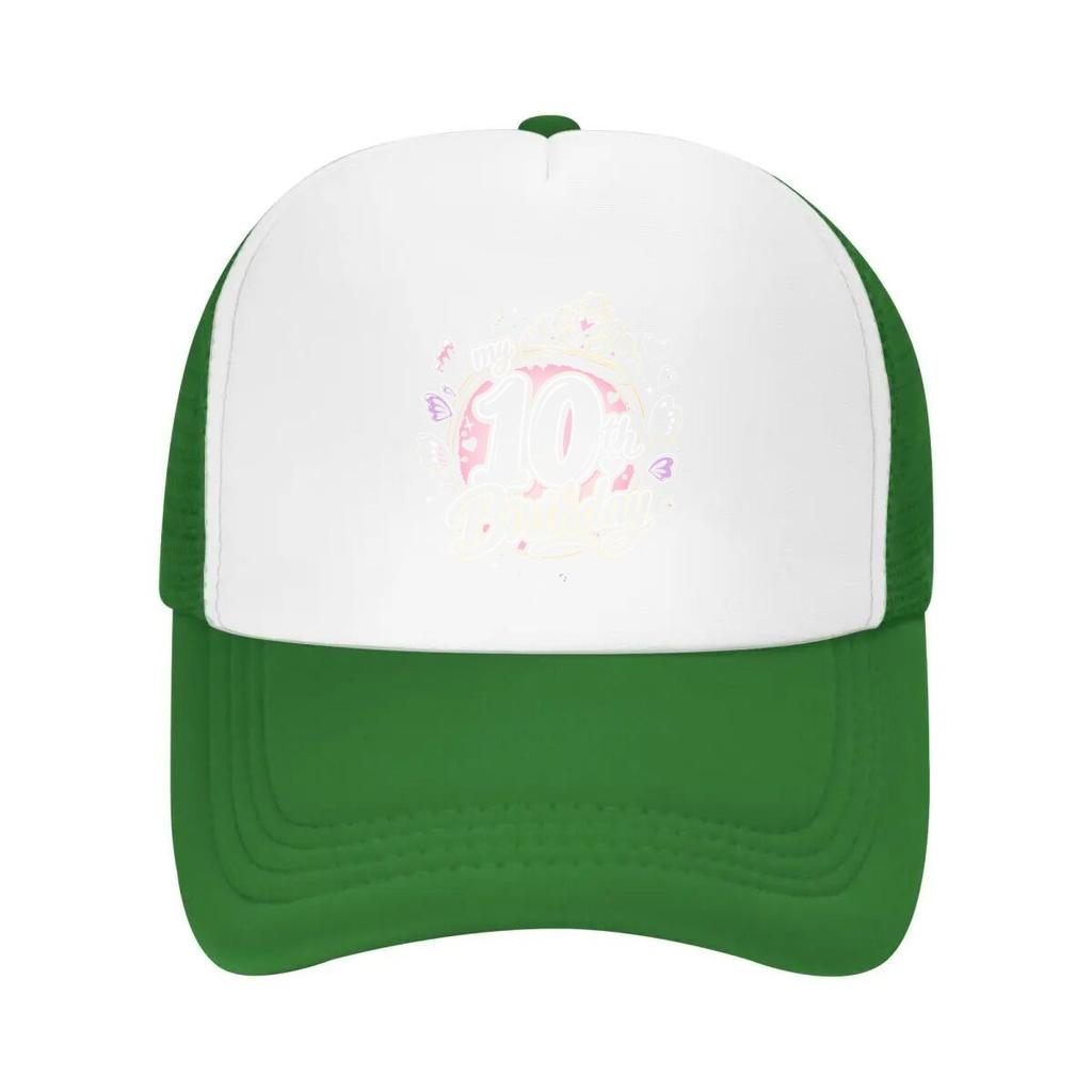 Magical Tenth Birthday Butterfly Pri Mesh Baseball Cap Casual Hat Outdoor For Womens Unisex FeUnisex