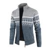 2024 Men's Cardigan Autumn And Winter Warm Knitted Coat Zipper Thick Casual Sweater Cardigan