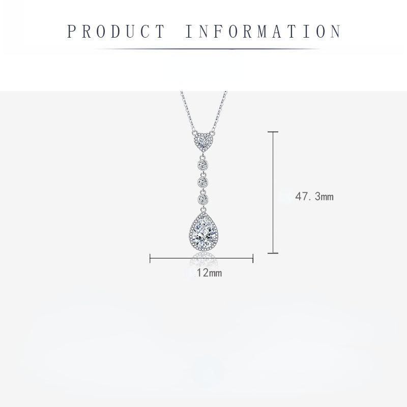 Sace Gems Женское ожерелье, кулон, медный сплав, циркон, модный подарок