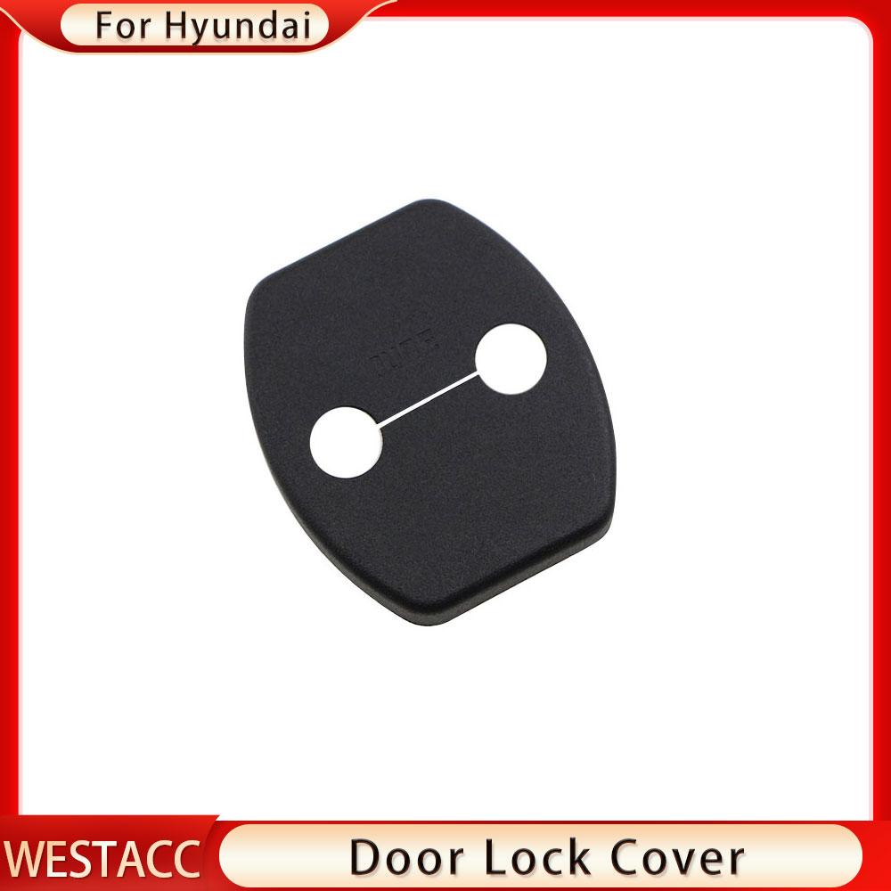 4 шт./компл. ABS автомобильный дверной замок защитная наклейка для Hyundai Tucson Sonata Creta Ix25 Kona Solaris 2016-