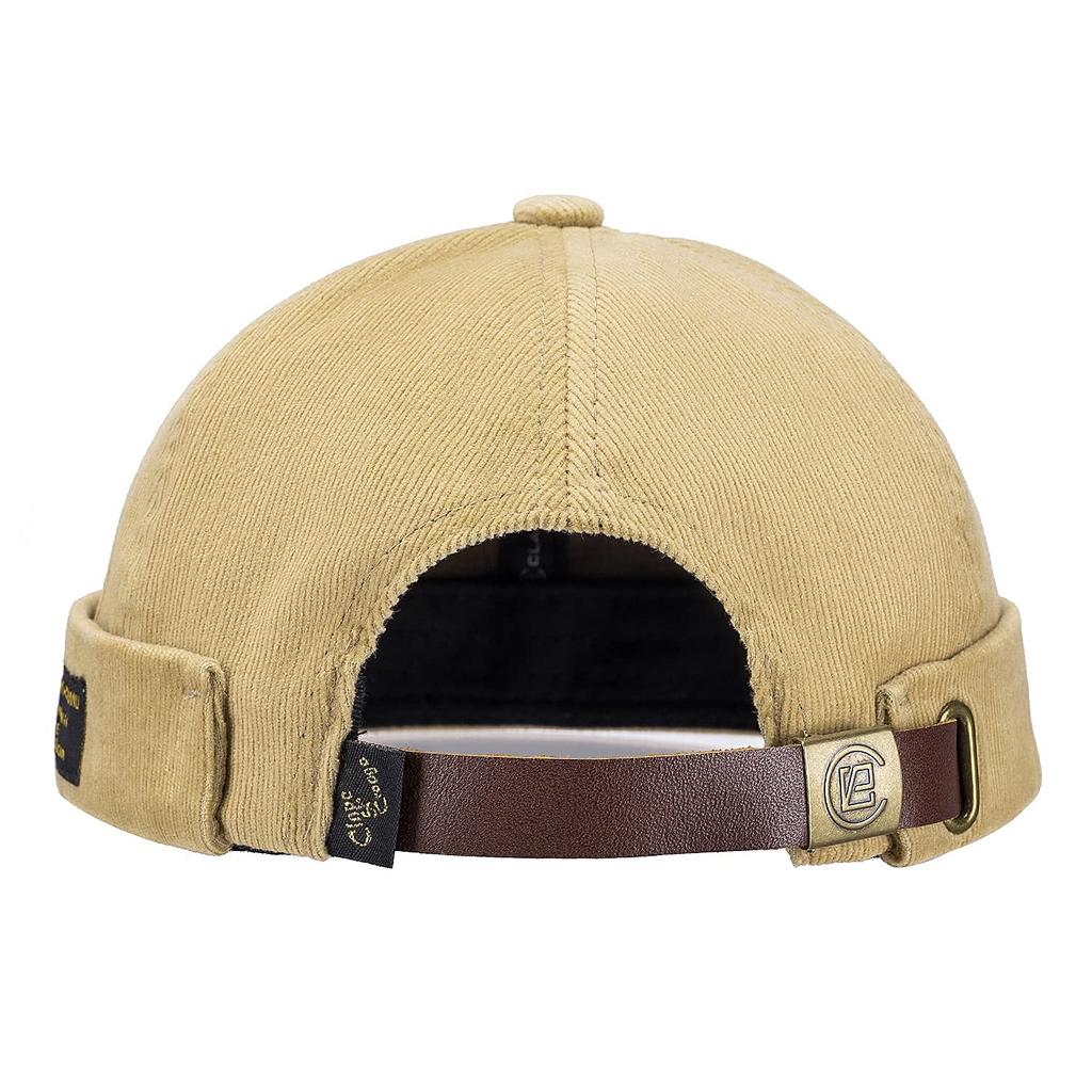 Clape Summer Roll Brimless Cotton Sag Stylish Classic Foldable Round Solid Unique Smaller Face Outdoor Men's Fisherman's Cap, Cap, Cap, Shape, Color,