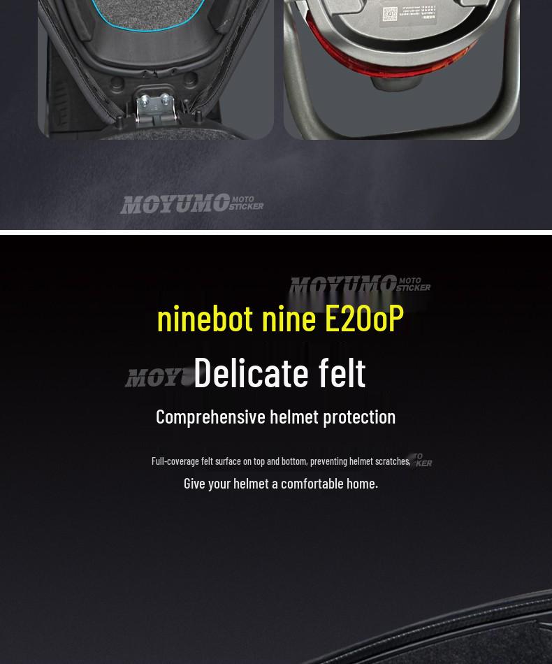 Накладка на сиденье и подкладка для ящика для хранения Ninebot E200P