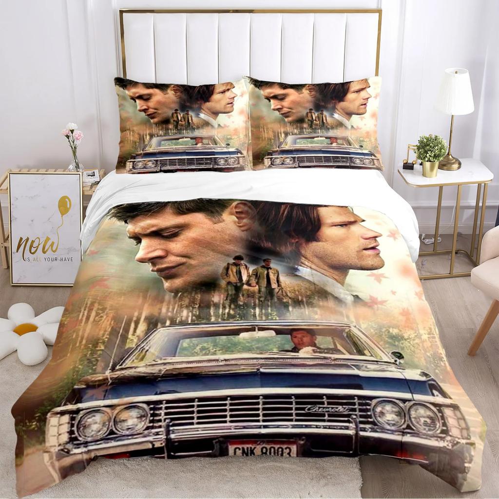 Личность Сверхъестественная Простыня Пододеяльник Наволочка Простыня Три предмета Постельное белье Мягкое Одеяло