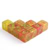 10pcs 16mm D6 Dice Skull Diamond Pattern Swirling Color Dice for Club KTV Party Board Games
