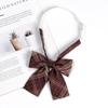 JK Bow Tie for Women, Japanese Uniform Shirt, College Style Student Plaid Tie, Men's Free Ribbon Accessories