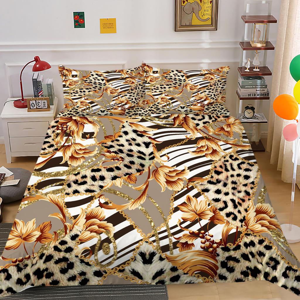 3D Geometric Bedding Set with Line Down Duvet and Pillowcase 2/3 Pieces AU180 * 210 Full Size Soft Home Decoration