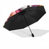 1pc Golden Moonlit Hello Kitty Automatic Opening/Closing Umbrella with Foldable Design, 8-Bone Iron Frame Outdoor Umbrella for Festive Gifts, Travel,