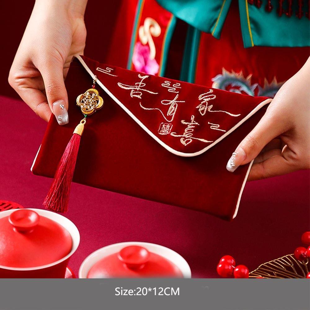 Best Wishes Wedding Red Envelope Multiple Patterns Red Money Packet HongBao  Spring Festival