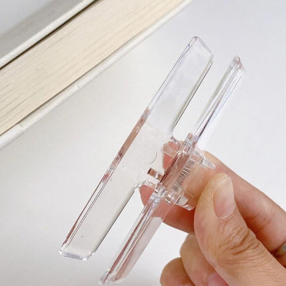 Colorful File Clamps Holder Acrylic Paper Clamp Organizer New Binder Clip