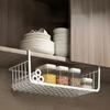 1pc Extra-Large Modern Storage Organizer - No-Tools Hanging Basket with Layered Shelves for Kitchen, Bathroom, Dorm & Office