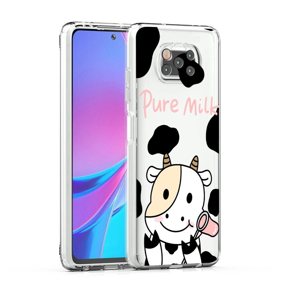 Cute Cow Print Fundas Phone Case For Xiaomi Mi 12T 10 12 Lite 11 Ultra 11X 11T Pro 11i Poco X4 X3 NFC F3 F4 M3 M4 Clear Cover