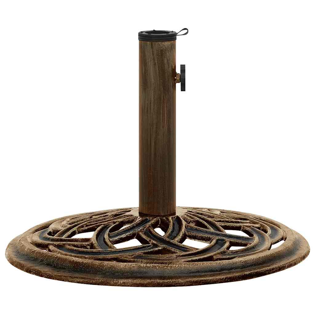 Vidaxl Podstawa Pod Parasol, Brązowa, 44X44X31 Cm, Żeliwo