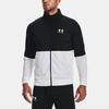 Under Armour Pique Track Vintage Casual Zip Collar Training Jacket Men Jackets Black 1366202-002